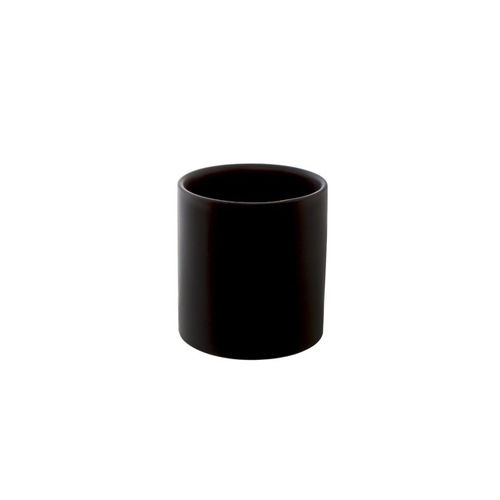 Ceramic cylinder pot satin