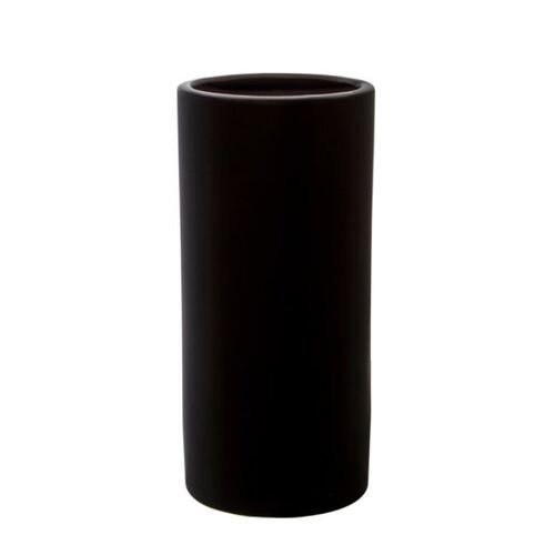 Ceramic cylinder pot satin