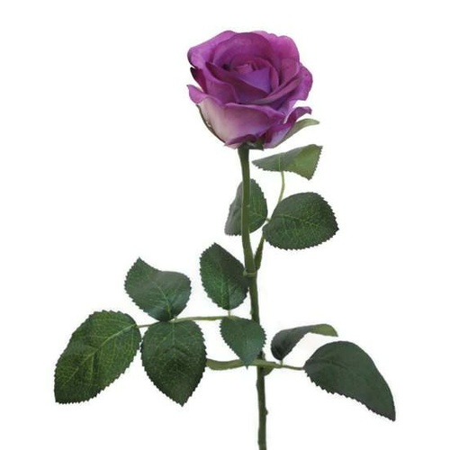 Purple Real Touch Rose Open Bloom GL12761