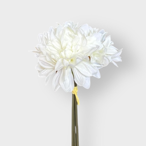 Dahlia bunch 3 heads SM120-WHT