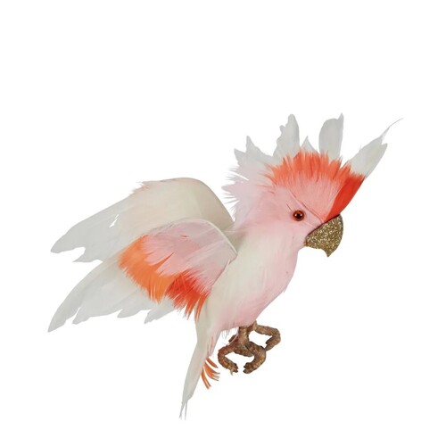 Christmas Small Galah Flying Pink white X211825